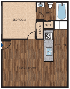 The Mark One Bedroom, One Bath